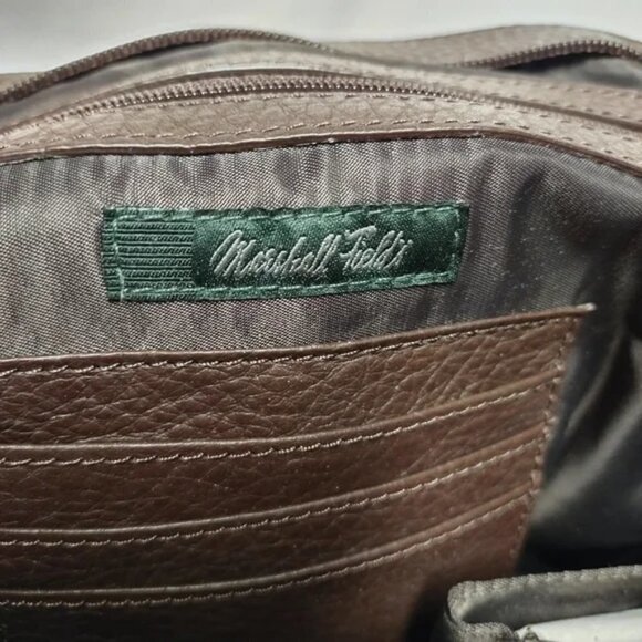 Marshall Field Brown Leather  Handbag NWT - Picture 10 of 11